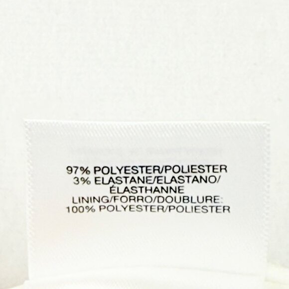 Black Label by Evan-Picone Womens Full Lined Mid Rise Stretch White Pants 10 NWT - Picture 7 of 11